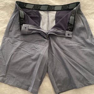 Nike dri fit golf shorts size men’s 38, 10” inseam, dark grey